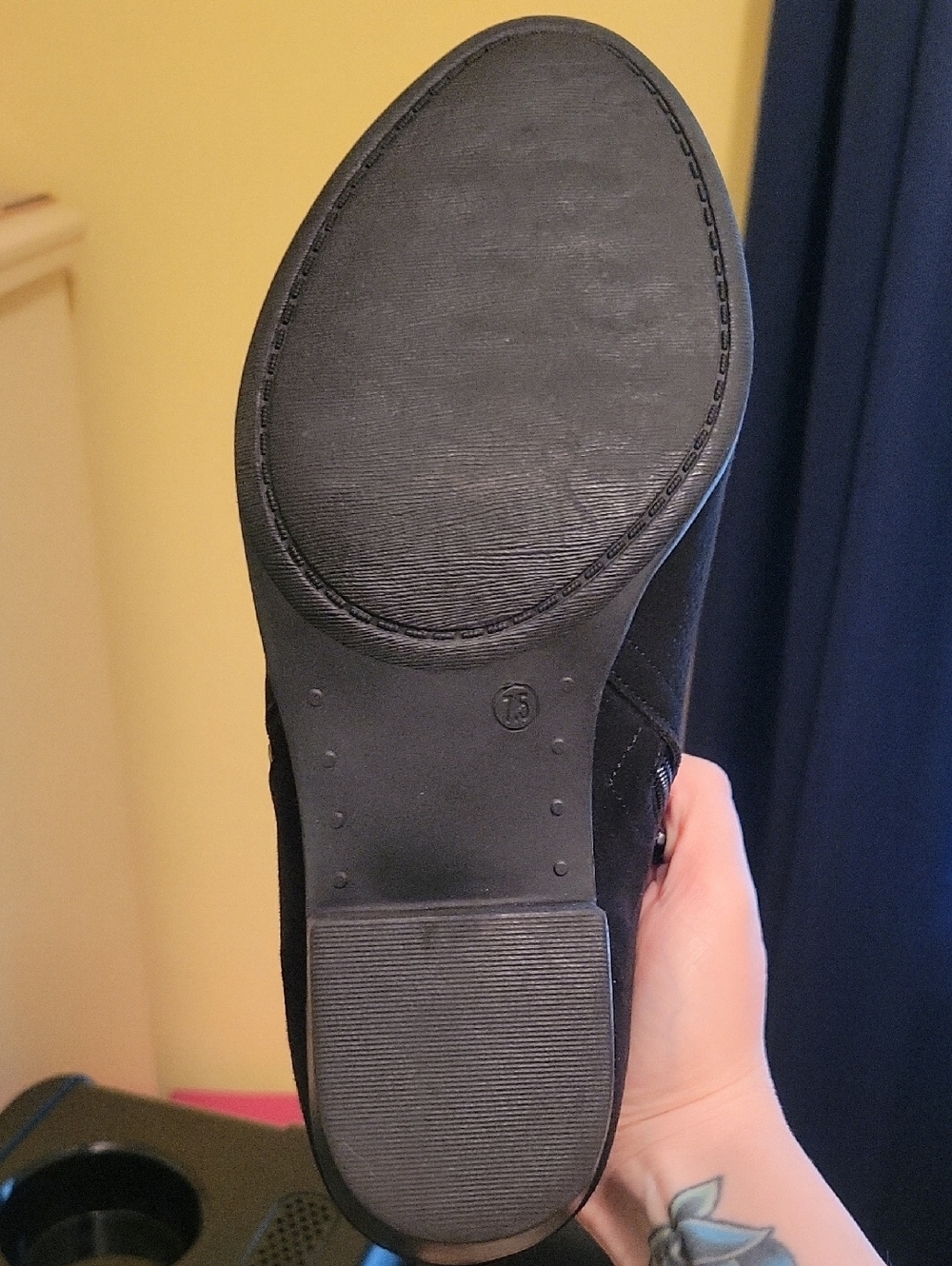torrid Black Suede Side-Zip Ankle Booties - Picture 3 of 4